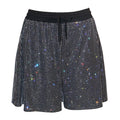 HORAE Sparkly Crystal Elastic Waist Shorts Perfect for Clubwear Rave & Festival Outfit